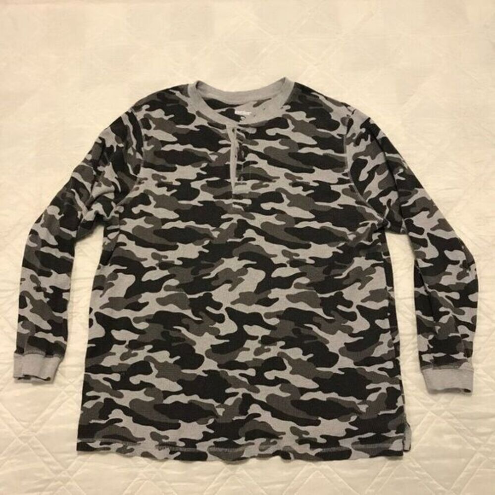 King Size thermal camo long sleeve henly 2XL‎